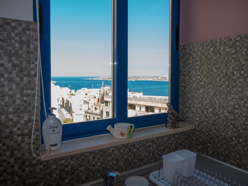 Seaview Luxury Penthouse With Shared Swimming Pool Leilighet Għajnsielem Eksteriør bilde